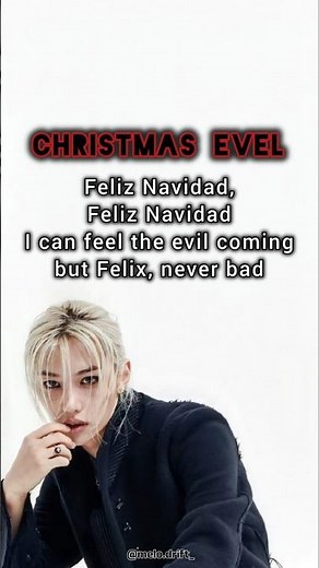 CHRISTMAS EVEL|STRAY KIDS|FELIX PART🔥|SING ALONG✨#kpoplyrics #christmanevel #straykids #song #lyrics