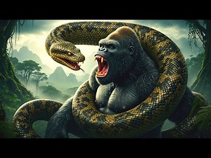 King Kong vs Anaconda: The Ultimate Monster Battle in 4k Short Film