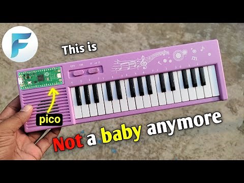 How to make a MIDI keyboard from a toy piano using Raspberry pi Pico
