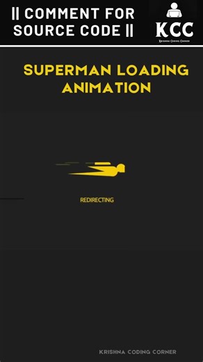 Superman Loading Animation | HTML CSS | #shorts #cssanimation