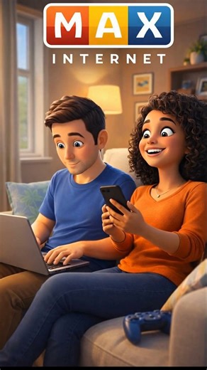 ✨ Sua casa conectada com a Max Internet ✨ Para trabalhar sem travar 💻 Estudar com foco 📚 Se divertir sem limites 🎮🎬 E viver os momentos mais importantes com quem você ama ❤️ 📶 Internet rápida, estável e de confiança Max Internet — conectando sua casa ao que realmente importa. | Max Internet