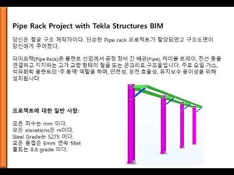 Learning Tekla Structures - Pipe Rack Modeling 1