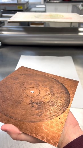 I was disappointed by the bubblewrap, so I think sanding needs to happen next #printmaking #intaglio #artist #art