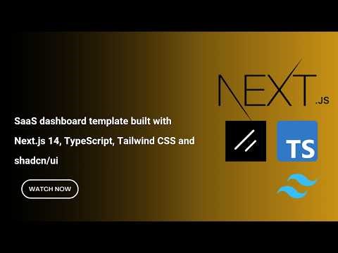Nexus SaaS Dashboard (Next.js 14) – Full Admin Template with Authentication, Charts & Analytics