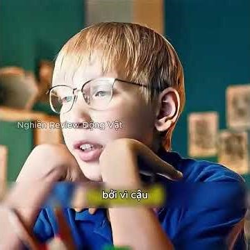 This boy has an invisible robot dog protecting him.