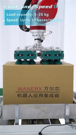 This Portable Robot Palletizes 25 kg at 10 Boxes/Minute! | Wanerx Flexible Cobot Demo