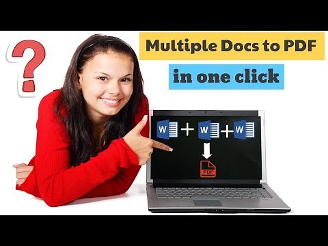 How to Convert Multiple Docs to PDF || Multiple Words to PDF in One Click ||