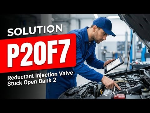HOW TO FIX P20F7 OBD II ERROR CODE - Reductant Injection Valve Stuck Open Bank 2