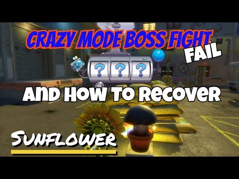 Sunflower Gets WRECKED in Crazy Mode! 🌻 Boss Fight Fail & How to Beat It