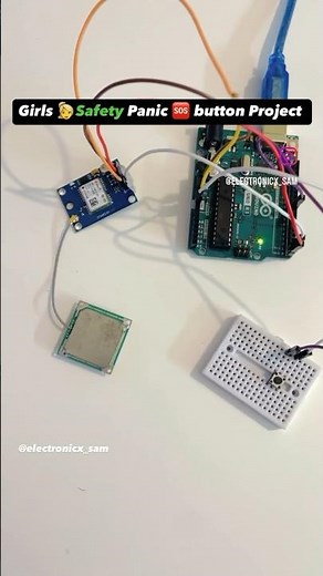 Girls Safety Panic Button Project ‪@Arduino‬ #girlsafety #womensafety #iotproject #arduinoproject