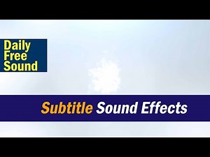 Subtitle Sound Effect /Subtitle