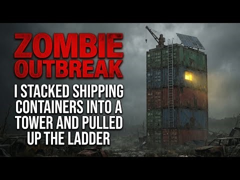 ZOMBIE OUTBREAK: I Stacked Shipping Containers into a Tower and Pulled Up the Ladder