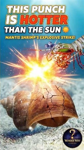 This Punch Is Hotter Than The Sun ☀️- Mantis shrimp's Explosive Strike