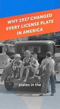 Why 1937 Changed Every License Plate in America