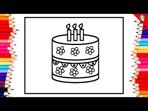Birthday Cake Coloring Pages for Kids | Fun and Creative Art Adventure! Celebrate with Color 🎂✨🖍️🌈"