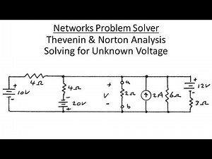 Networks Problem Solver: Thevenin & Norton Analysis - Using Source Transformation to Solve