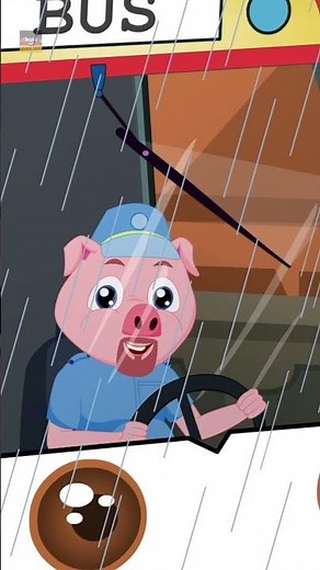 Die Räder vom Bus Lied #shorts #kinderreime #musikfürkinder #lernvideos #wheelsonbus