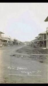 Main Street, Olongapo, PI ca 1910 (Source: Real Photo Post Card (RPPC) Esteban Street (now Dewey Avenue inside the Freeport) was the main street of Old Olongapo with Tappan Park as the center and across it was the San Roque Church. | TAGA GAPO KA BA? Olongapo and Subic Bay Memories