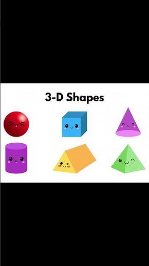 3D Shapes Song (Part 1) l Intro l #forkids l #3dshapes l #nurseryrhymes