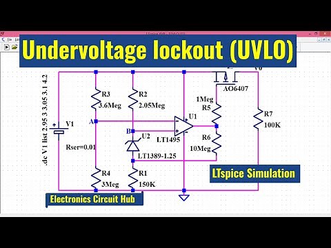 LTSpice Undervoltage Lockout Circuit (UVLO) | Simulation