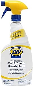 Zep Home Pro Commercial Quick Clean Disinfectant - 32 Fl. Oz. - R49806 - Pro Trusted Cleaning Power: Now in Refreshing Scents and Family Friendly Formulas