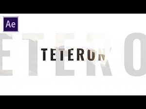 【AfterEffects】かっこいいタイトルアニメーションのやり方