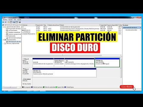 Como Eliminar una o Varias Particiones de un Disco Duro en windows
