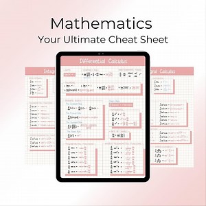 Mathematics Cheat Sheet (complete) Best for Engineering Student. Instant Download Cheat Sheet - Etsy
