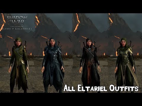 Shadow of War: Blade of Galadriel - All Eltariel Outfits