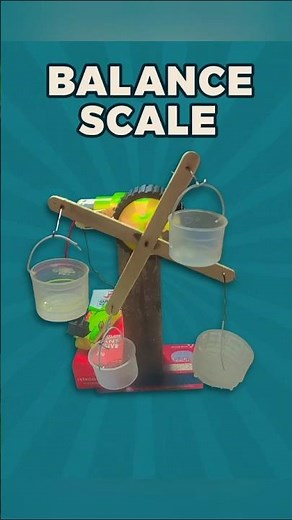 DIY Balance Scale Model | Simple Physics Project Using Waste Materials | School Science Project