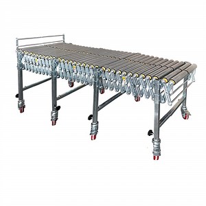 [Hot Item] PVC Customized Accordion Conveyors Retractable System Gravity Telescopic Roller Flexible Conveyor System