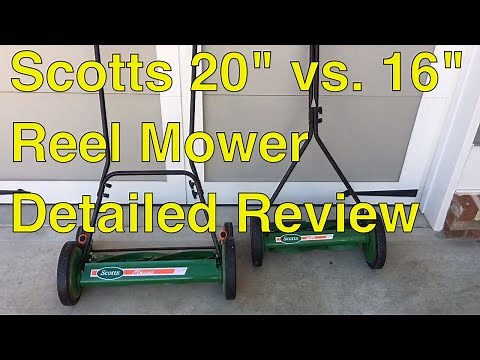 [SCOTTS 20 vs 16 REEL MOWER] Detailed REVIEW