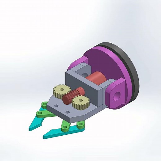 齒輪 夾爪(SolidWorks)