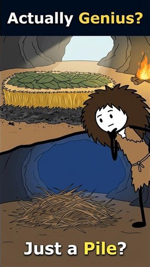 The First Bed Ever Built Was Actually Genius #history #survival #engineering