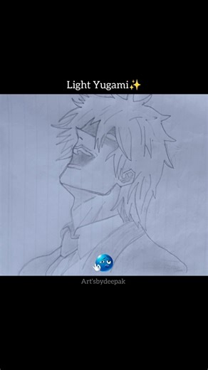 How to draw Light Yugami ✨||from Death Note || #drawing#anime#death note#viral#trending#light yugami