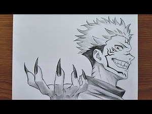 How To Draw Sukuna With Claw Hand || Anime Drawing Tutorial
