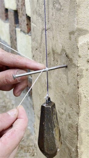 DIY Heavy Object Fixing Trick: Secure with Nail and String Easily