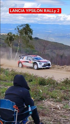 🔥 LANCIA YPSILON RALLY2 FLAT OUT ON GRAVEL! 😱 INSANE SPEED & FULL SEND 🚗💨 #rally #flatout #wrc