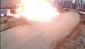 Building Materials Touched Wires Causing Explosion