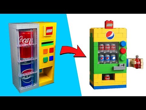 Working LEGO Soda Vending Machine | Coca-Cola, Pepsi & Fanta Build