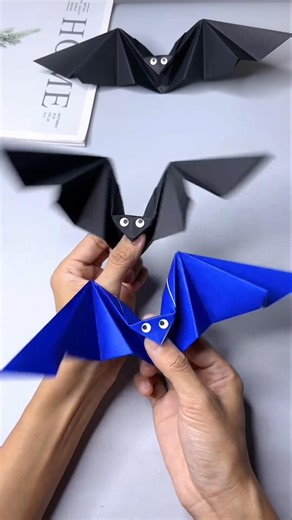 How To Make Flying Bat Paper Craft 🦇 | Flapping Wings Origami Bat DIY | Easy Paper Bat for Kids