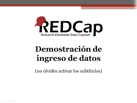 REDCap - Introducción al ingreso de datos