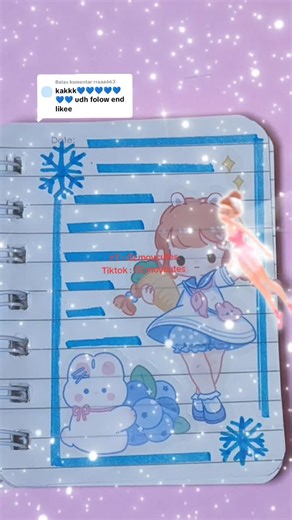 Cute Blue Journal Stickers for DIY Projects