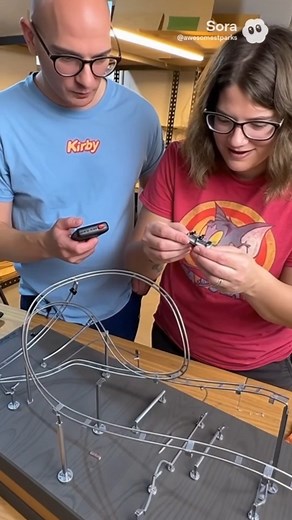 we built a roller coaster model kit