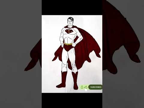 Superhero/ Superman coloring for kids and adults