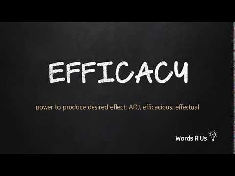 How to Pronounce EFFICACY in American English