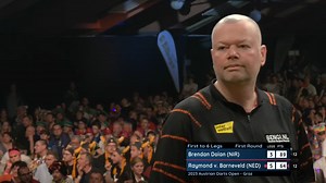 BARNEY HOLDS OFF DOLAN! It looked like the whitewash was on, but Raymond van Barneveld started to implode on the doubles as Dolan fought back - but the Dutchman eventually wins 6-3! Up next 👉 Ryan Meikle v Rowby-John Rodriguez 📺 http://bit.ly/PDCTVLive | Professional Darts Corporation