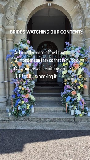 "I DO" Wow Decor | A, B, C or D!!! And you dont have to be a millionaire 😉 Booking your wedding decor is easier than you think. 10 years experience. So... | Instagram