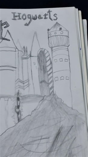 HOGWARTS DRAWING #harrypotter #hogwarts
