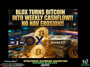 BLOX TURNS BITCOIN VOLATILITY INTO WEEKLY CASHFLOW!! THERE'S NO NAV EROSION!!